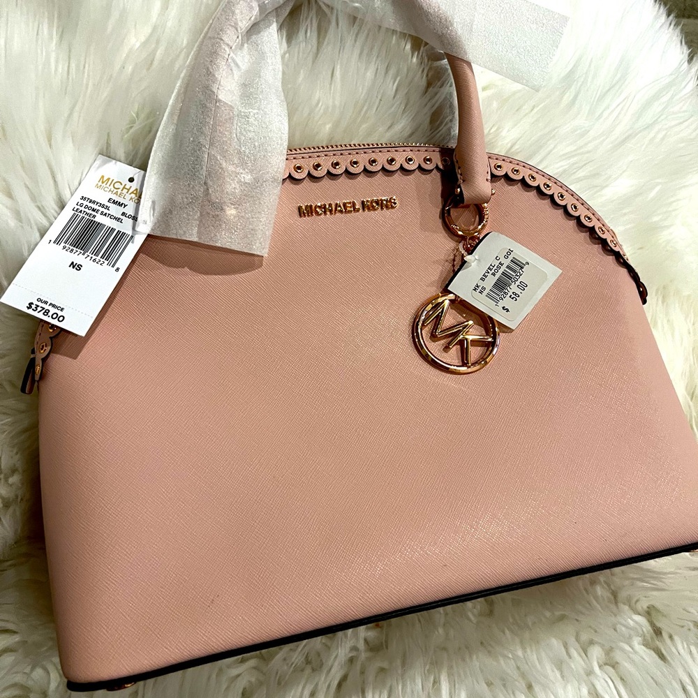 Micheal Kors Emmy + MK extra key chain charm NwT